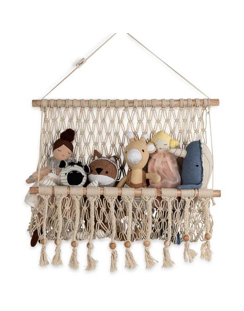 Willow Hanging Macrame Storage Basket