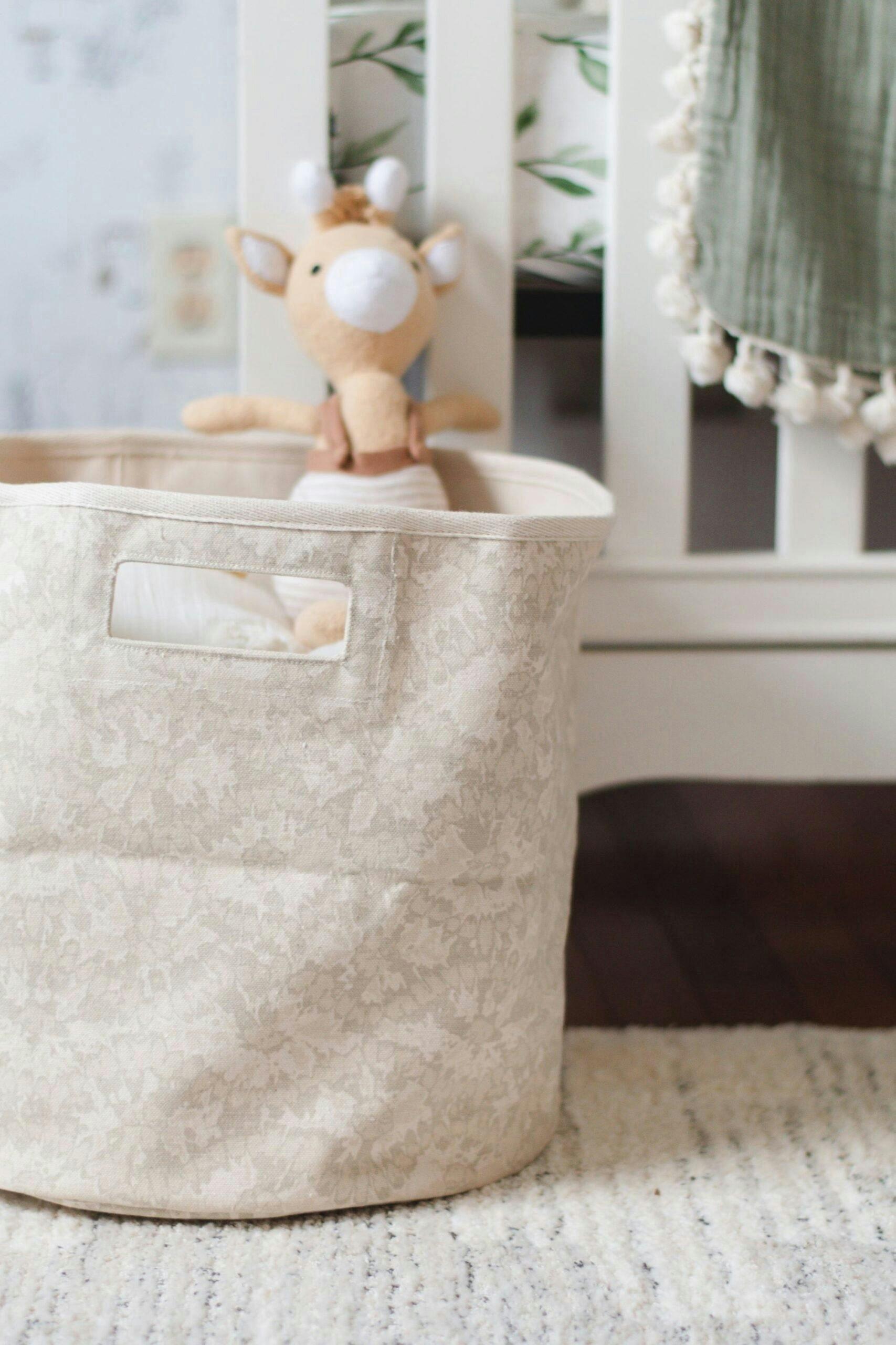 Willow Batik Canvas Storage Bin image number 3