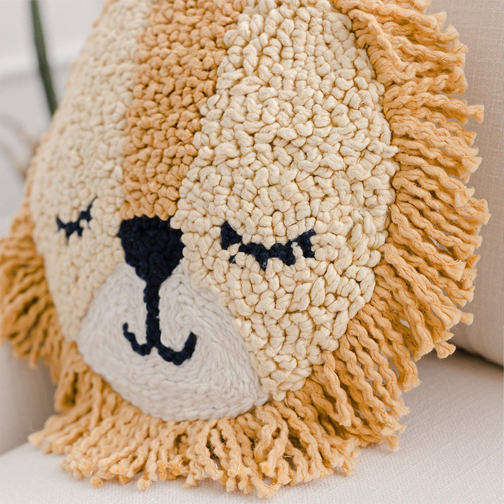 Lion Decorative Nursery Pillow image number 2