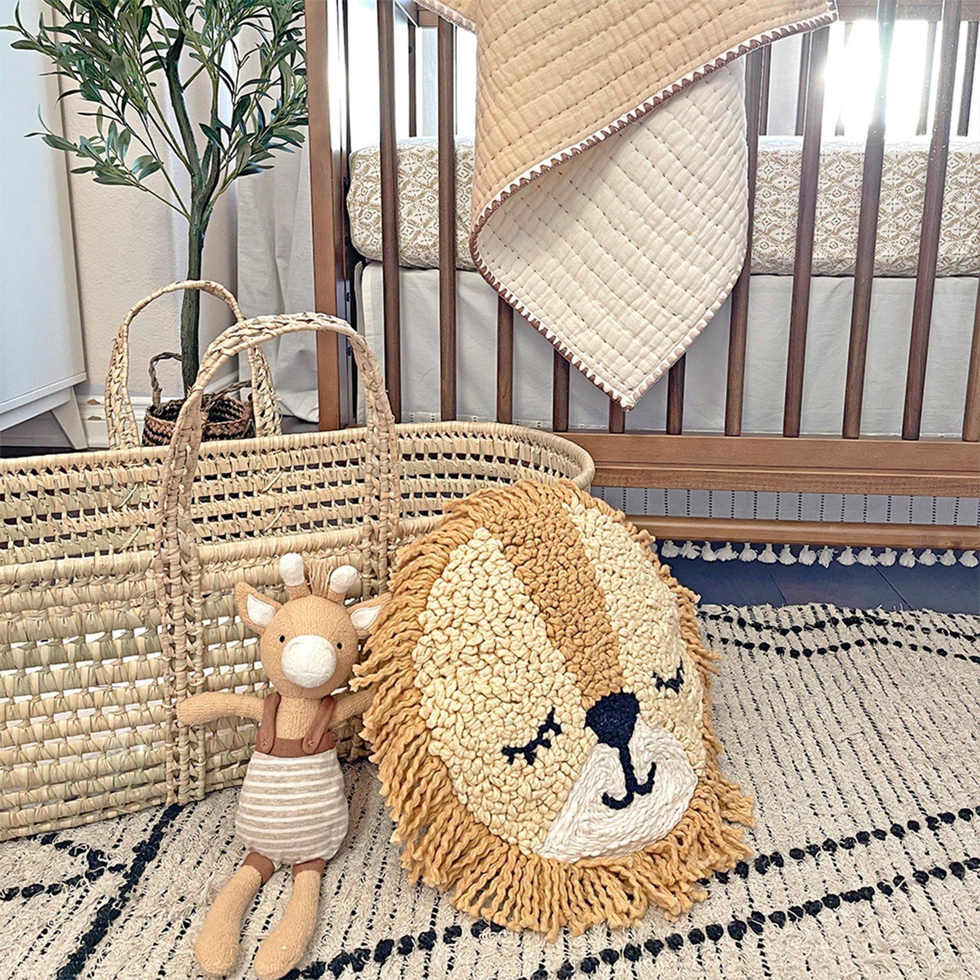 Lion Decorative Nursery Pillow image number 4
