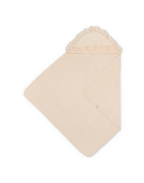 Violet Ruffle Hooded Baby Bath Towel