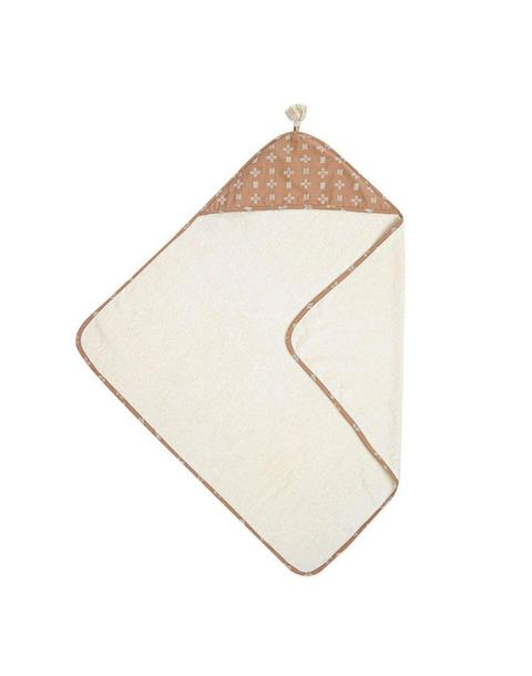 Ezra Copper Dash Hooded Baby Bath Towel