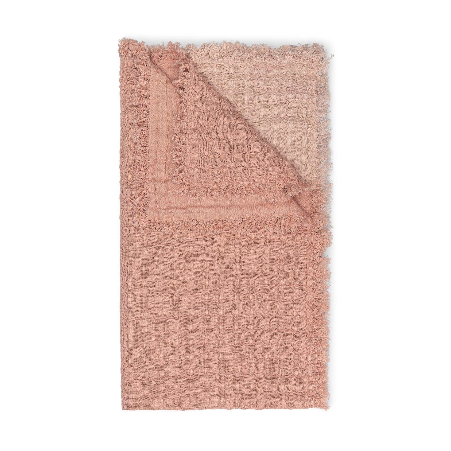 Multi-Layer Cotton Muslin Baby Blanket (Blush Ombre) image number 1