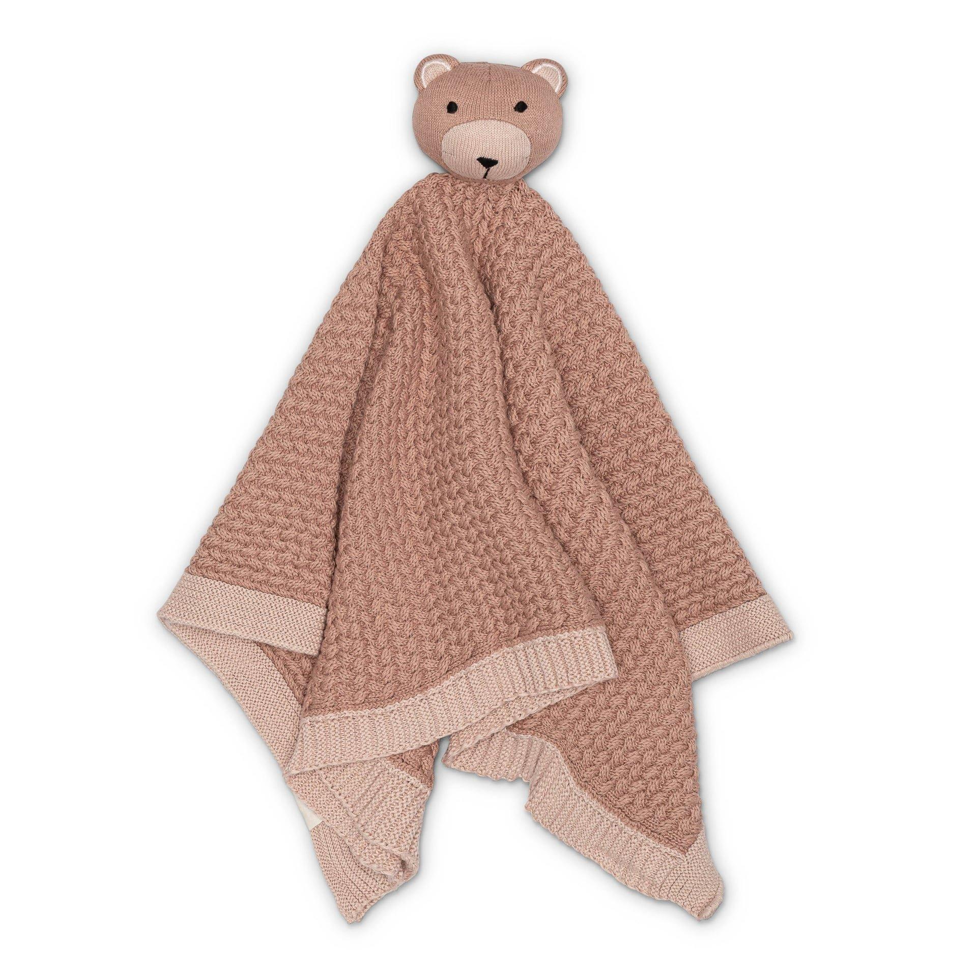 Violet Knitted Lovey Blanket (Rosie the Bear) image number 0
