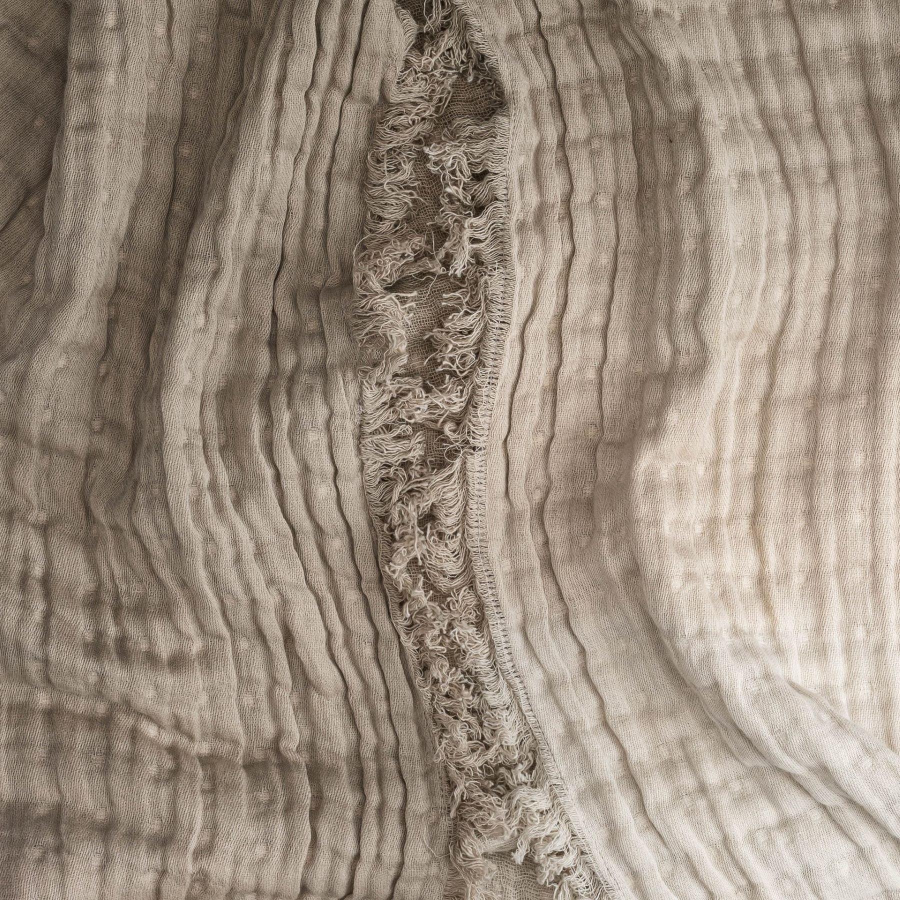 Multi-Layer Cotton Muslin Baby Blanket (Dove Grey Ombre) image number 2