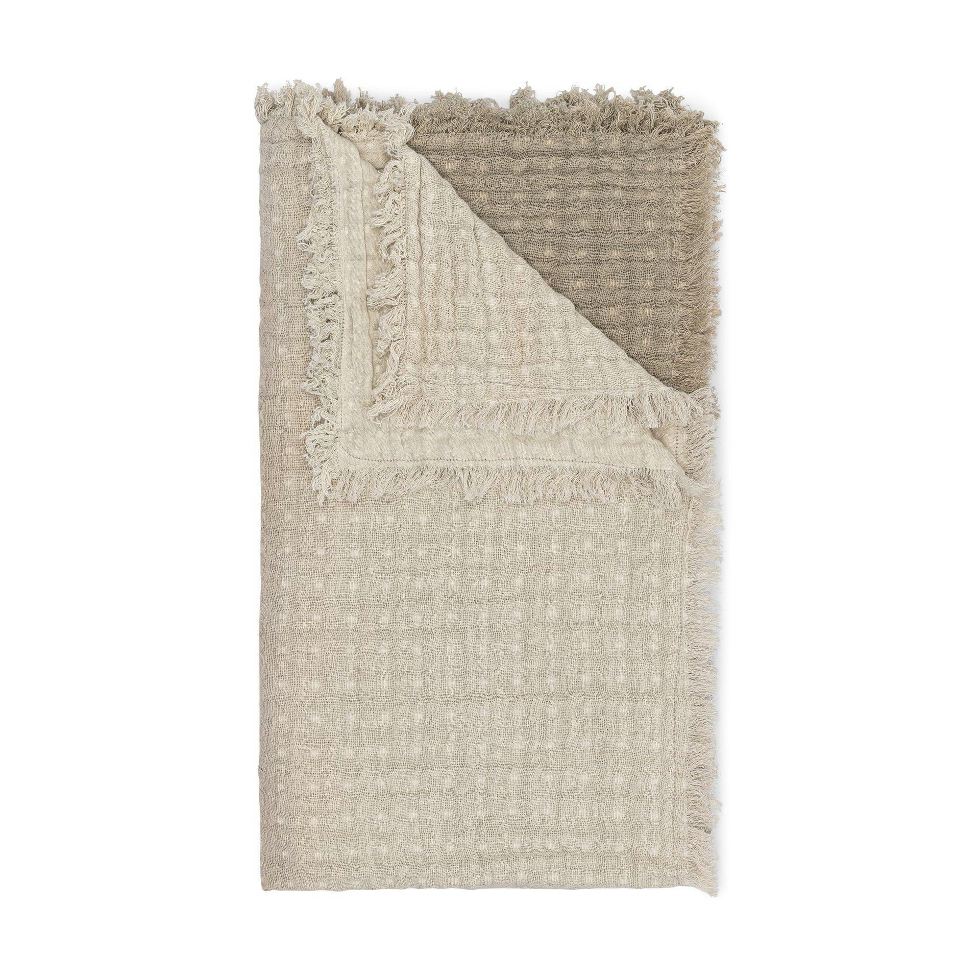 Multi-Layer Cotton Muslin Baby Blanket (Dove Grey Ombre)
