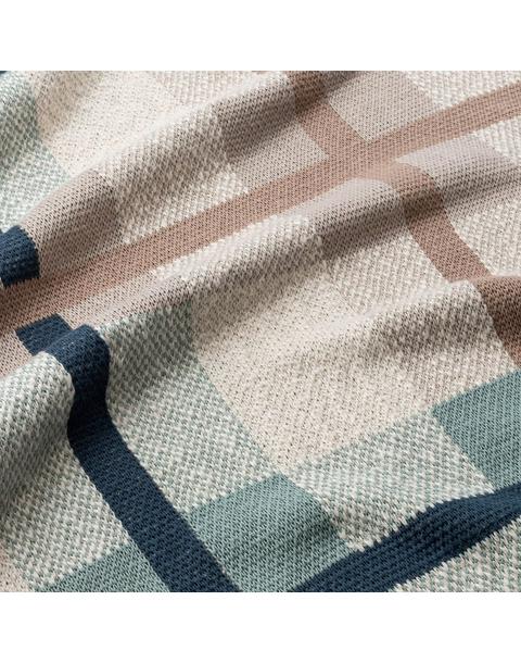 Charlie Farmhouse Knitted Plaid Baby Blanket
