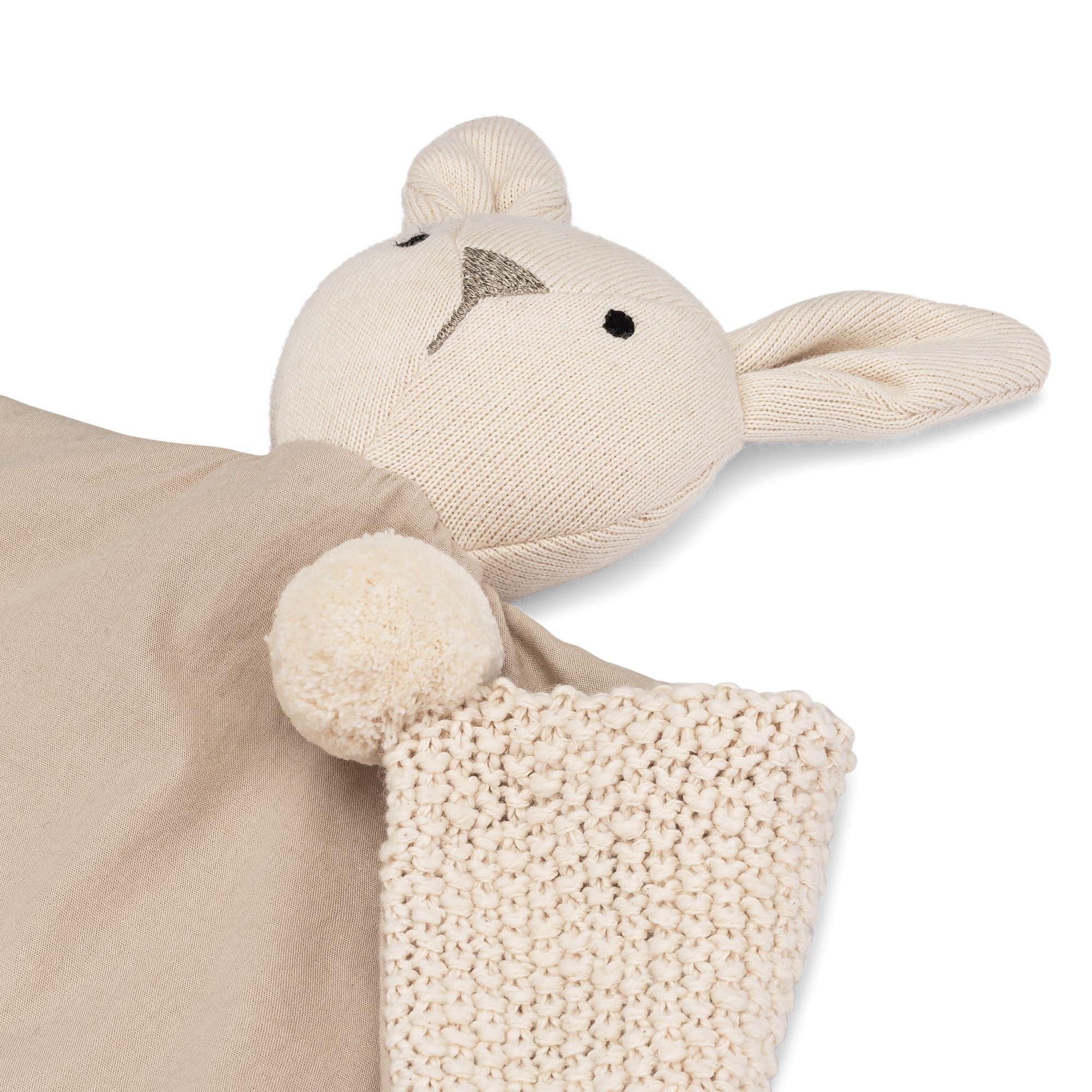 Avery Organic Cotton Lovey Blanket (Ollie the Bunny) image number 2