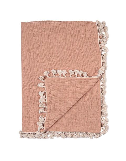 6-Layer Cotton Muslin Baby Blanket (Copper)