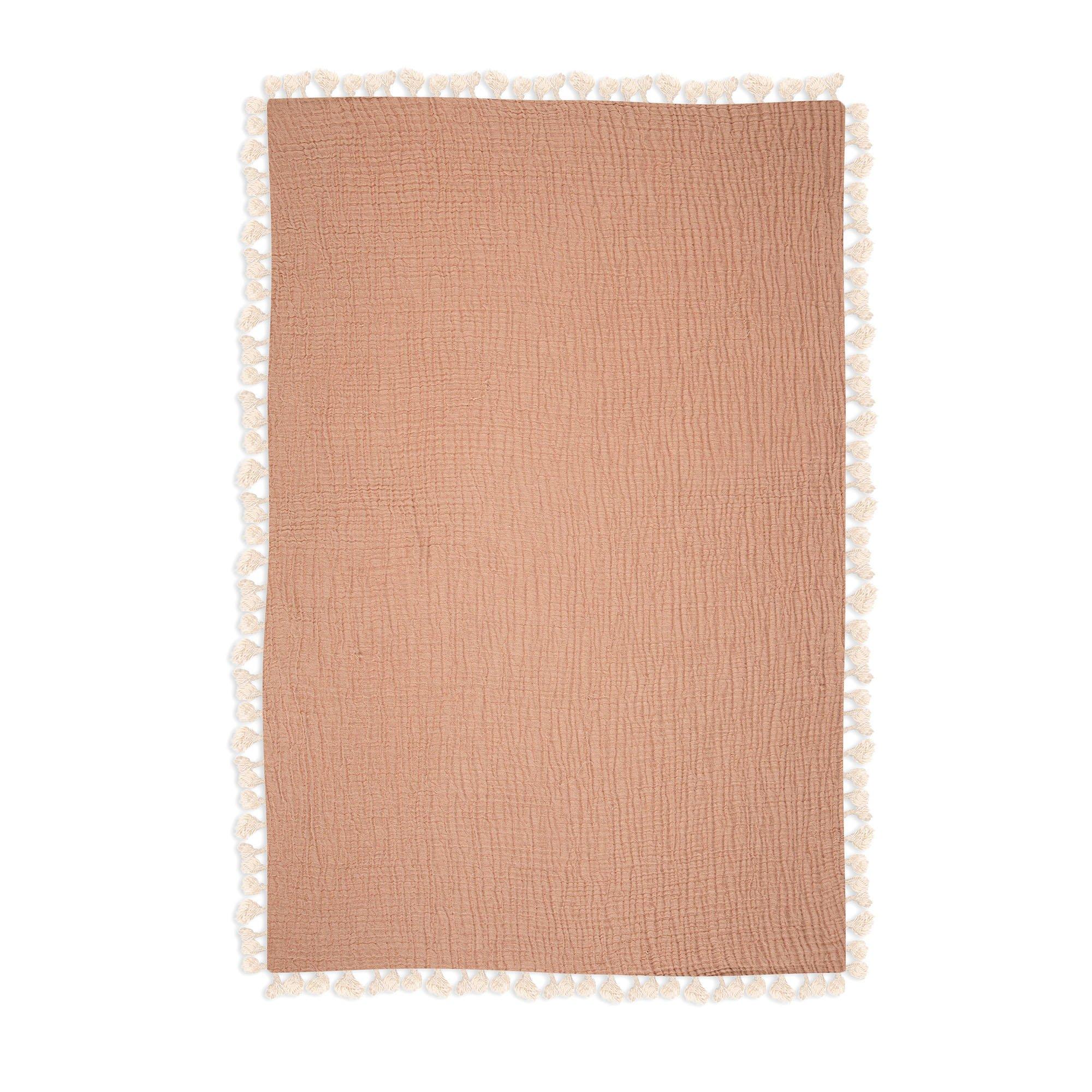 6-Layer Cotton Muslin Baby Blanket (Copper) image number 2