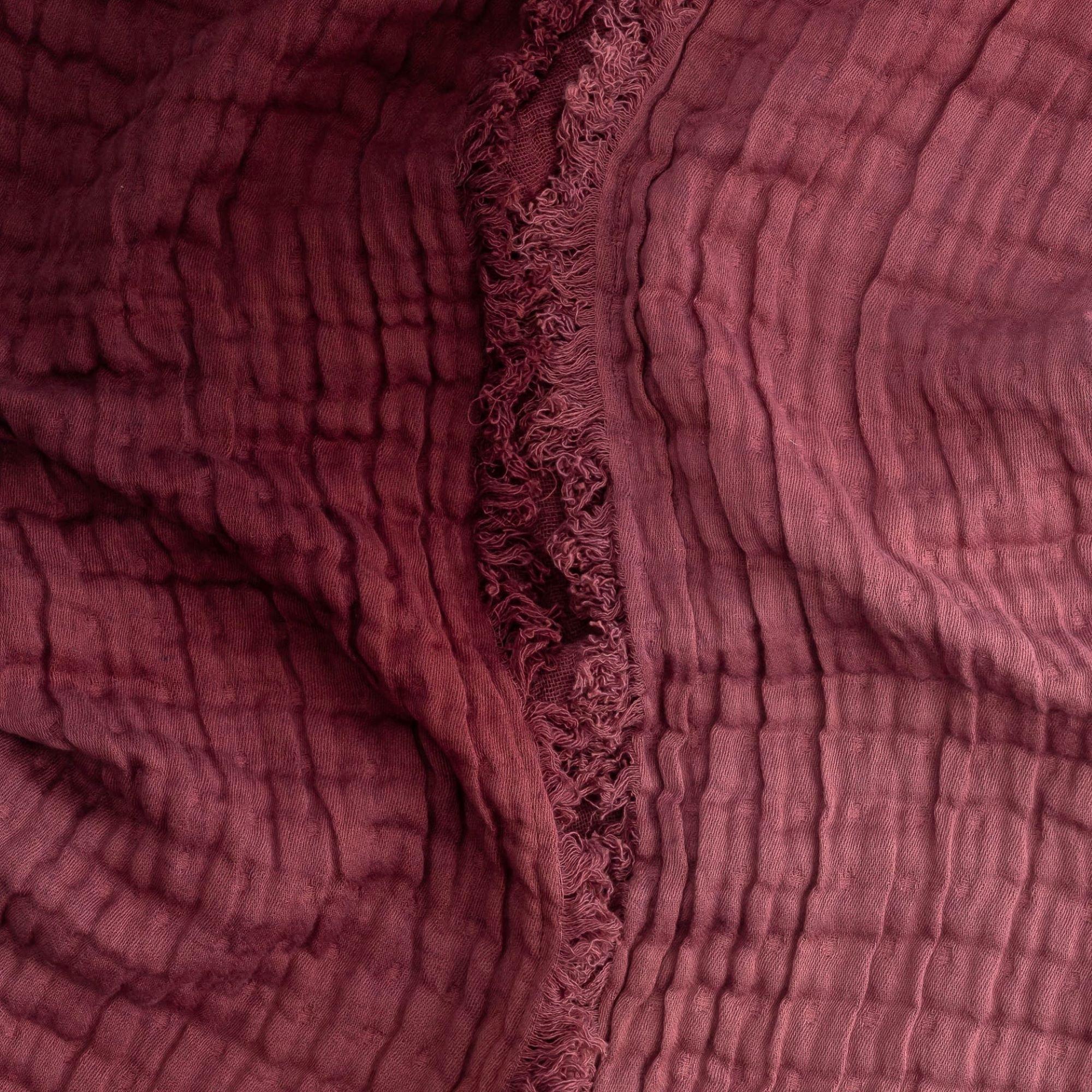 Multi-Layer Cotton Muslin Baby Blanket (Orchid Ombre) image number 2