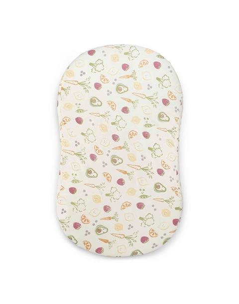 Clementine Fruits & Veggies Cotton Bassinet Sheet