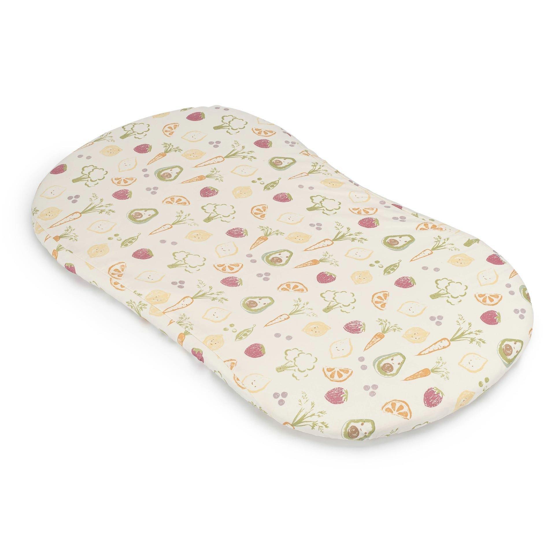Clementine Fruits & Veggies Cotton Bassinet Sheet image number 2