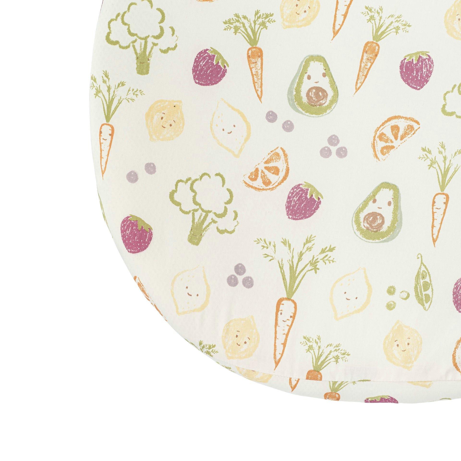 Clementine Fruits & Veggies Cotton Bassinet Sheet image number 1