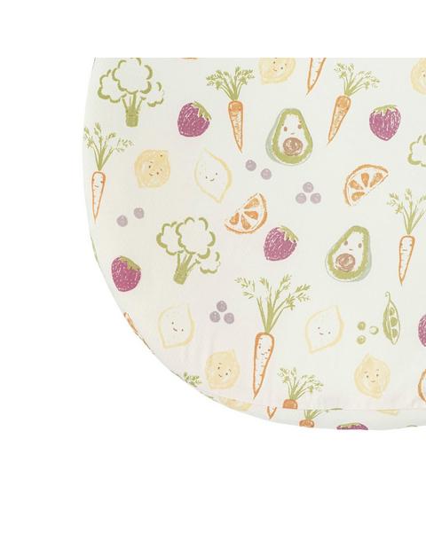 Clementine Fruits & Veggies Cotton Bassinet Sheet