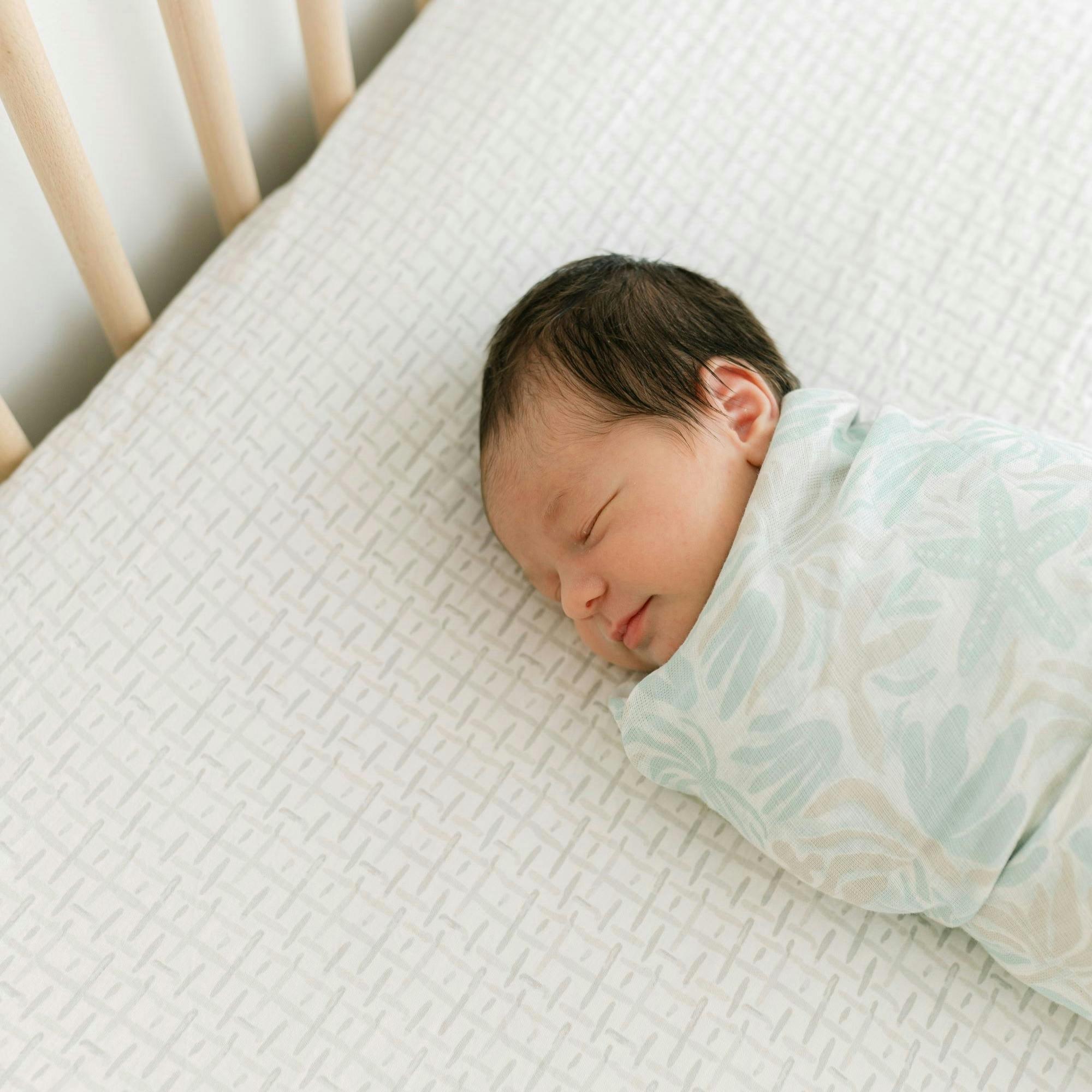 Cove Hashtag Cotton Fitted Crib Sheet image number 3