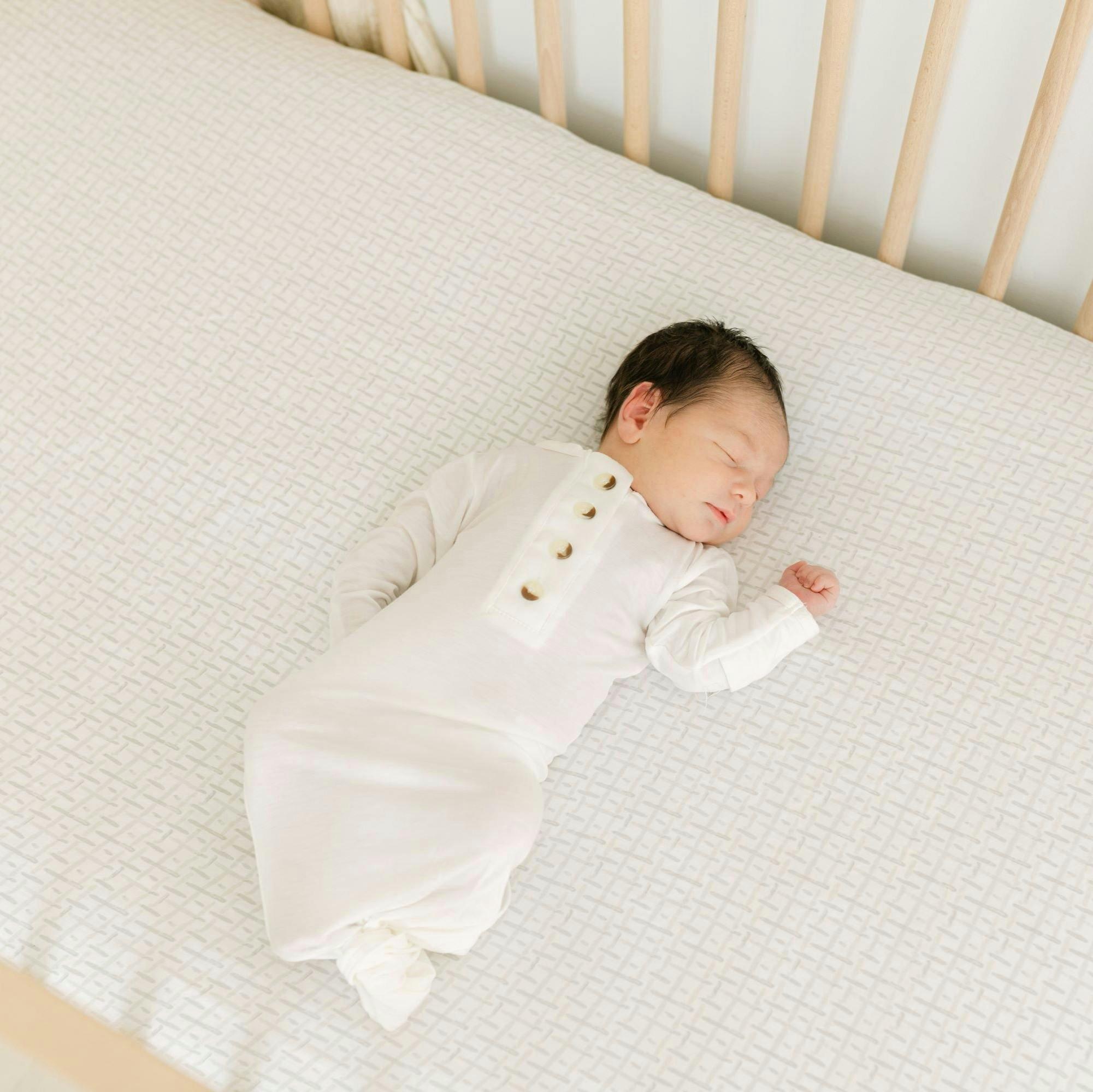 Cove Hashtag Cotton Fitted Crib Sheet image number 4