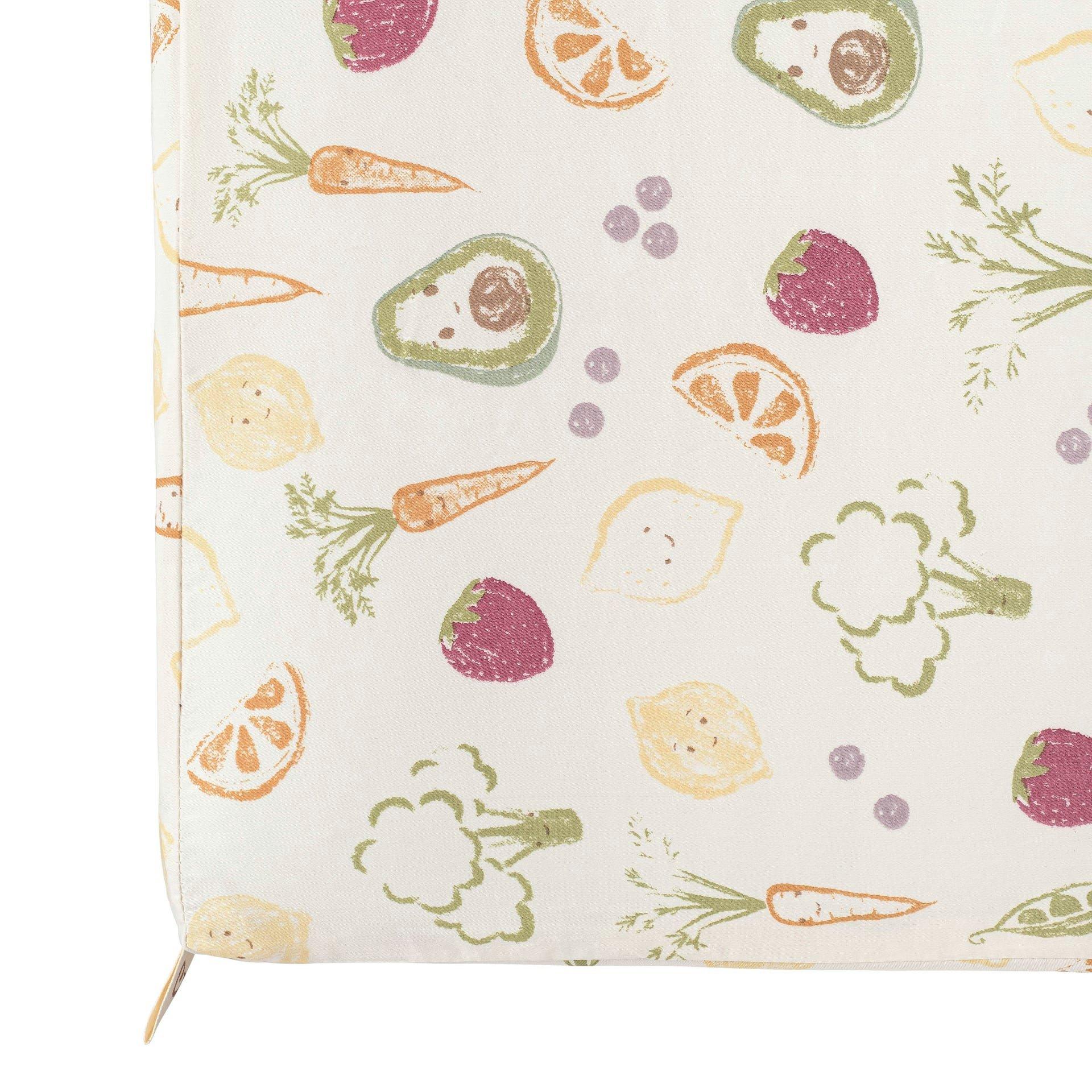 Clementine Fruits & Veggies Cotton Fitted Crib Sheet image number 1