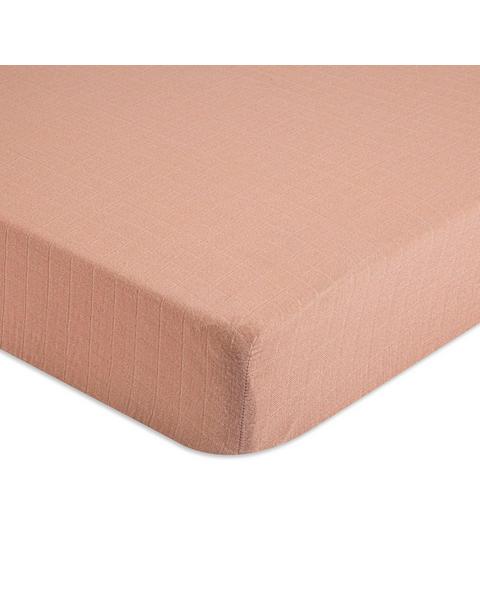 Kaleidoscope Copper Cotton Fitted Crib Sheet
