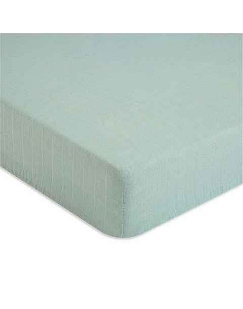 Kaleidoscope Evergreen Cotton Fitted Crib Sheet