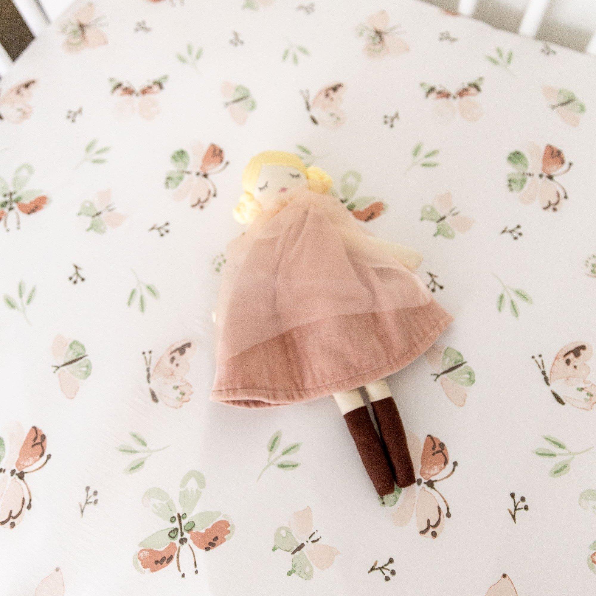 Parker Butterfly Cotton Fitted Crib Sheet image number 3