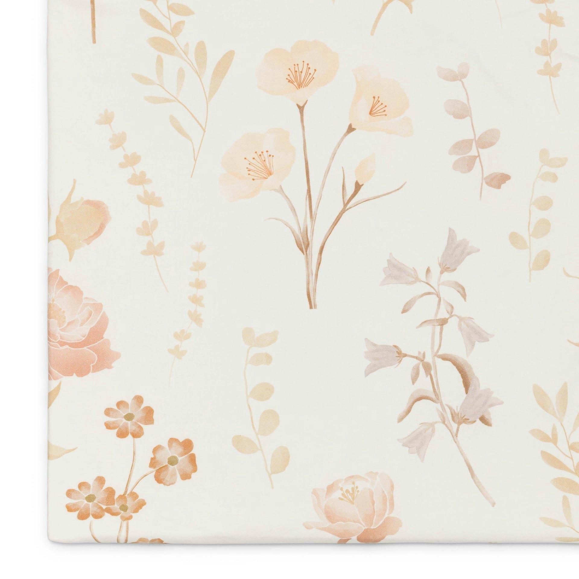 Violet Floral Cotton Fitted Crib Sheet image number 1