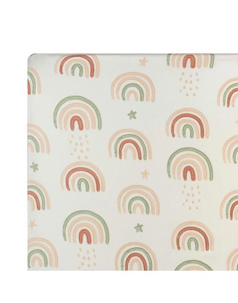 Parker Rainbow Cotton Fitted Crib Sheet
