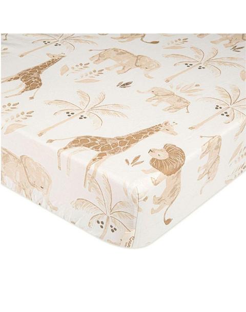 Kendi Safari Animal Cotton Fitted Crib Sheet