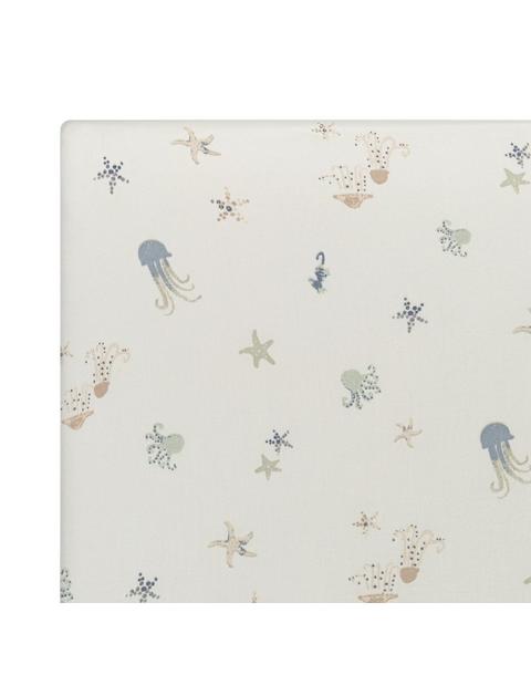 Cove Sea Life Cotton Fitted Crib Sheet