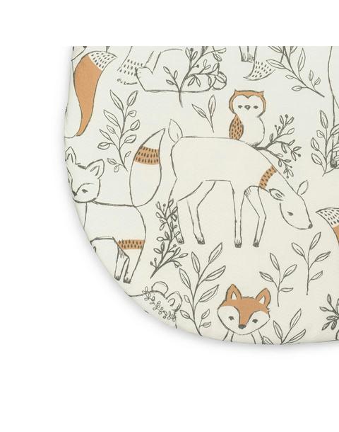 Ezra Woodland Animal Cotton Bassinet Sheet