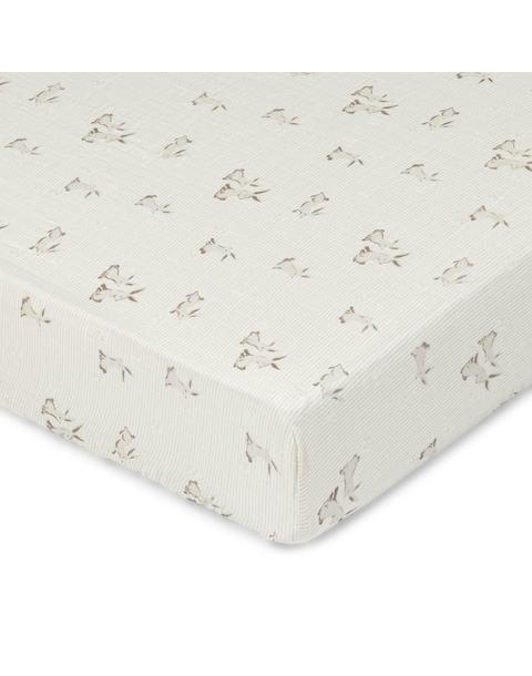 Avery Bunny Organic Cotton Fitted Crib Sheet