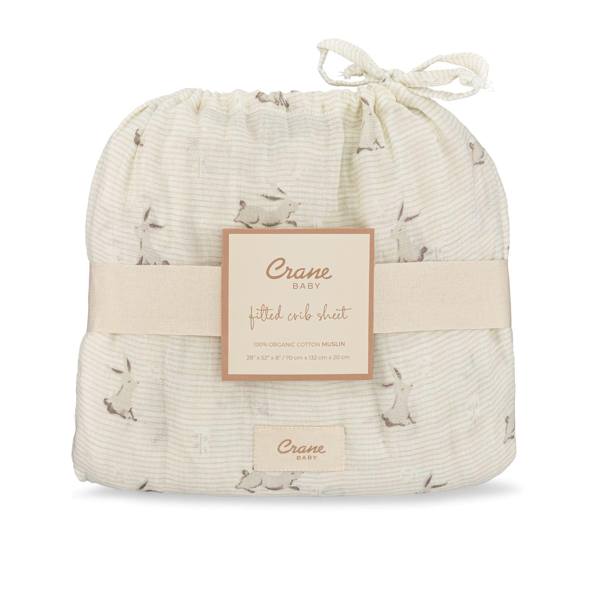 Avery Bunny Organic Cotton Fitted Crib Sheet image number 3