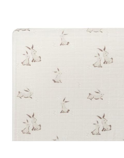 Avery Bunny Organic Cotton Fitted Crib Sheet