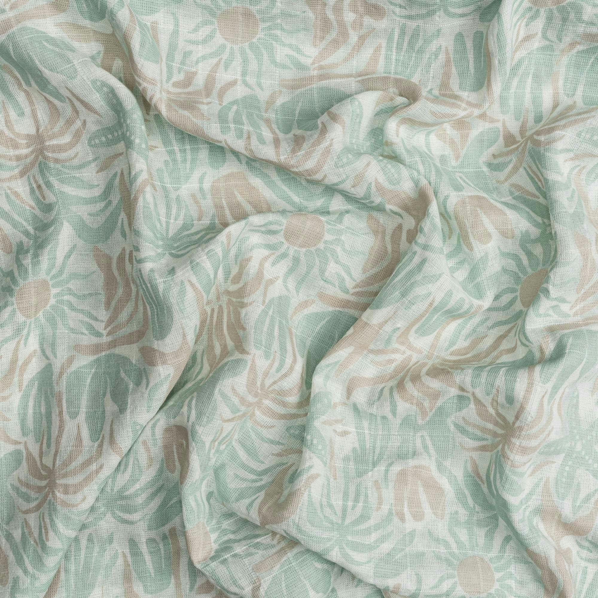 Cove Cotton Muslin Swaddle Blanket Set (Beach, Set of 3) image number 3
