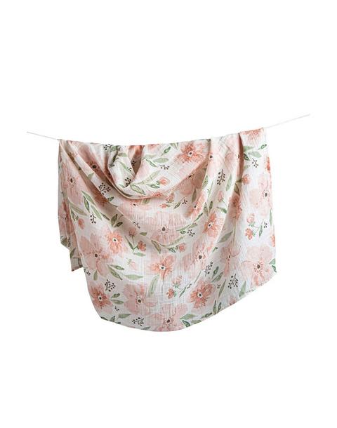 Parker Cotton Muslin Swaddle Blanket Set (Floral, Set of 2)