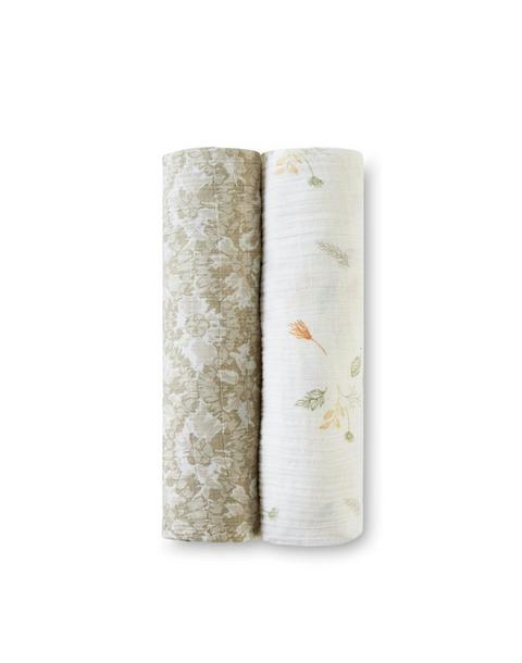 Willow Cotton Muslin Swaddle Blanket Set (Batik, Set of 2)