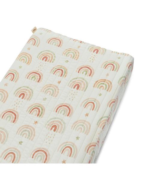 Parker Rainbow Cotton Quilted Change Pad Cover