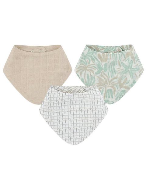 Cove Beach Life Cotton Bandana Baby Bib (3 Pack)