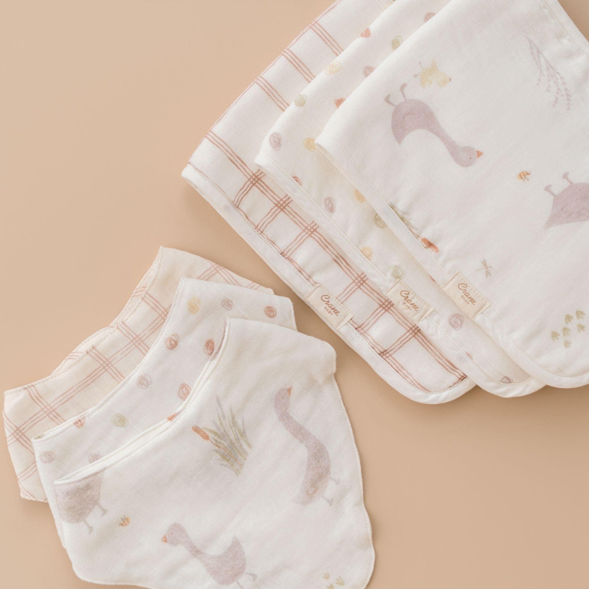 Charlie Goose Cotton Bandana Baby Bib (3 Pack) image number 4