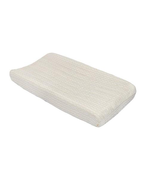 Cove Neutral Dot Cotton Quilted Change Pad Cover