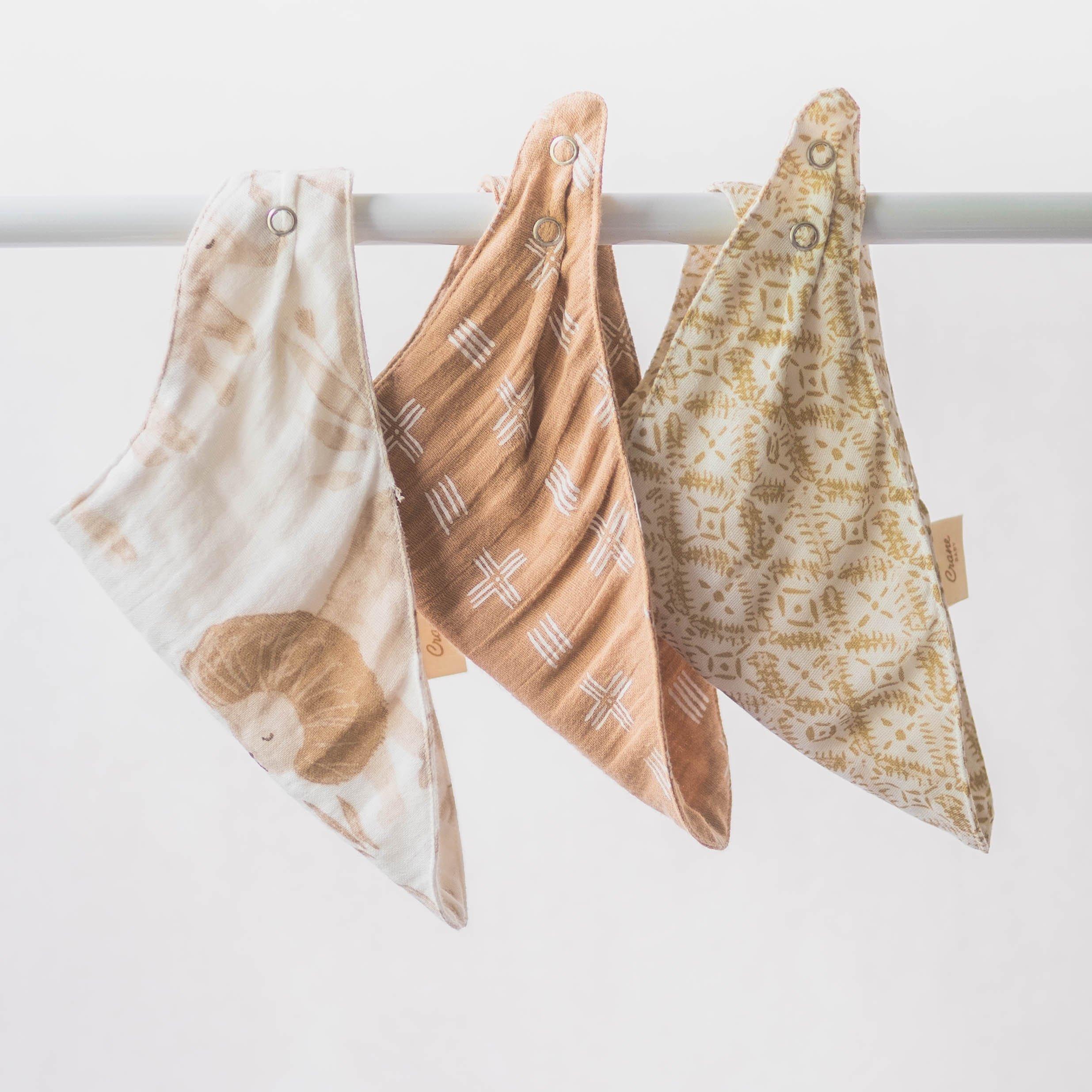 Kendi Safari Cotton Bandana Baby Bib (3 Pack) image number 2