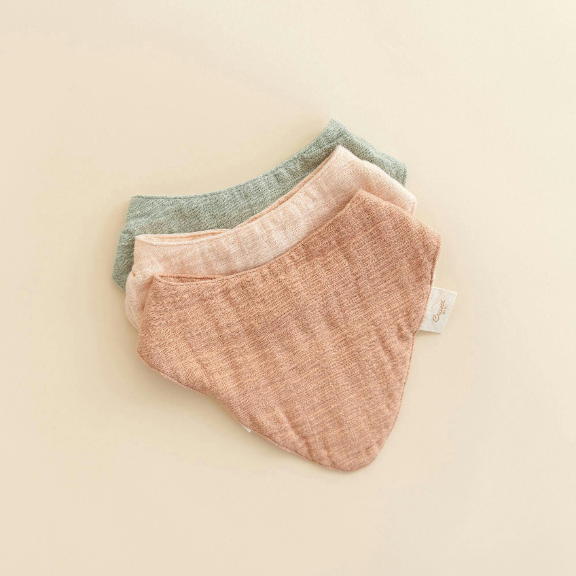 Kaleidoscope Rose Cotton Bandana Baby Bib (3 Pack) image number 4