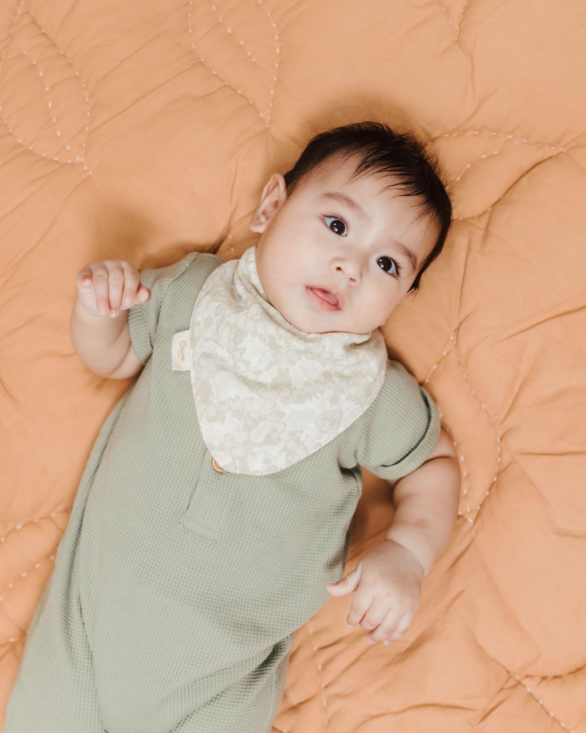 Willow Leaf Cotton Bandana Baby Bib (3 Pack) image number 2
