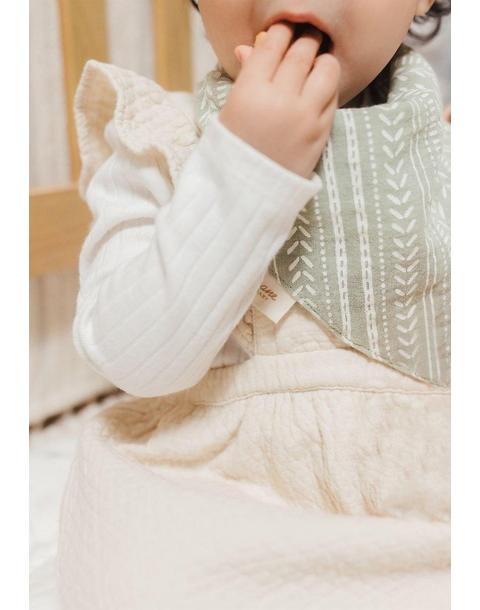Willow Leaf Cotton Bandana Baby Bib (3 Pack)