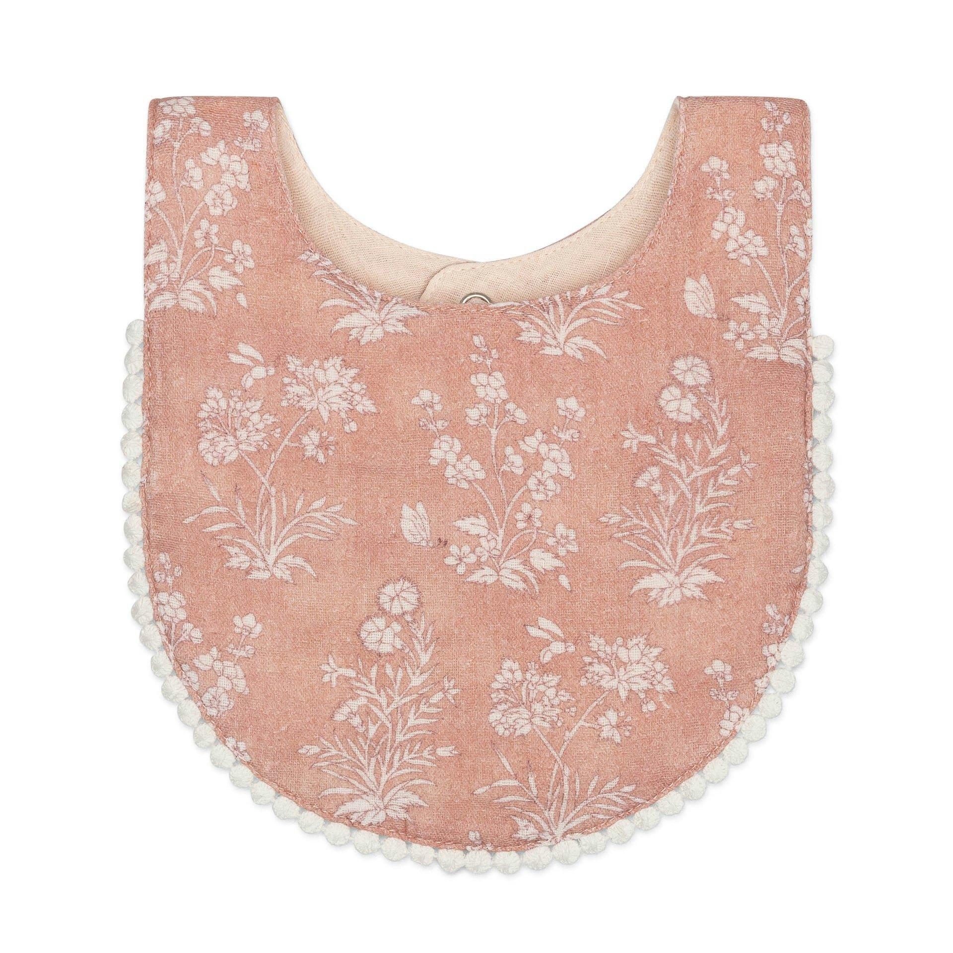 Violet Wildflower Cotton Baby Bib (3 Pack) image number 2