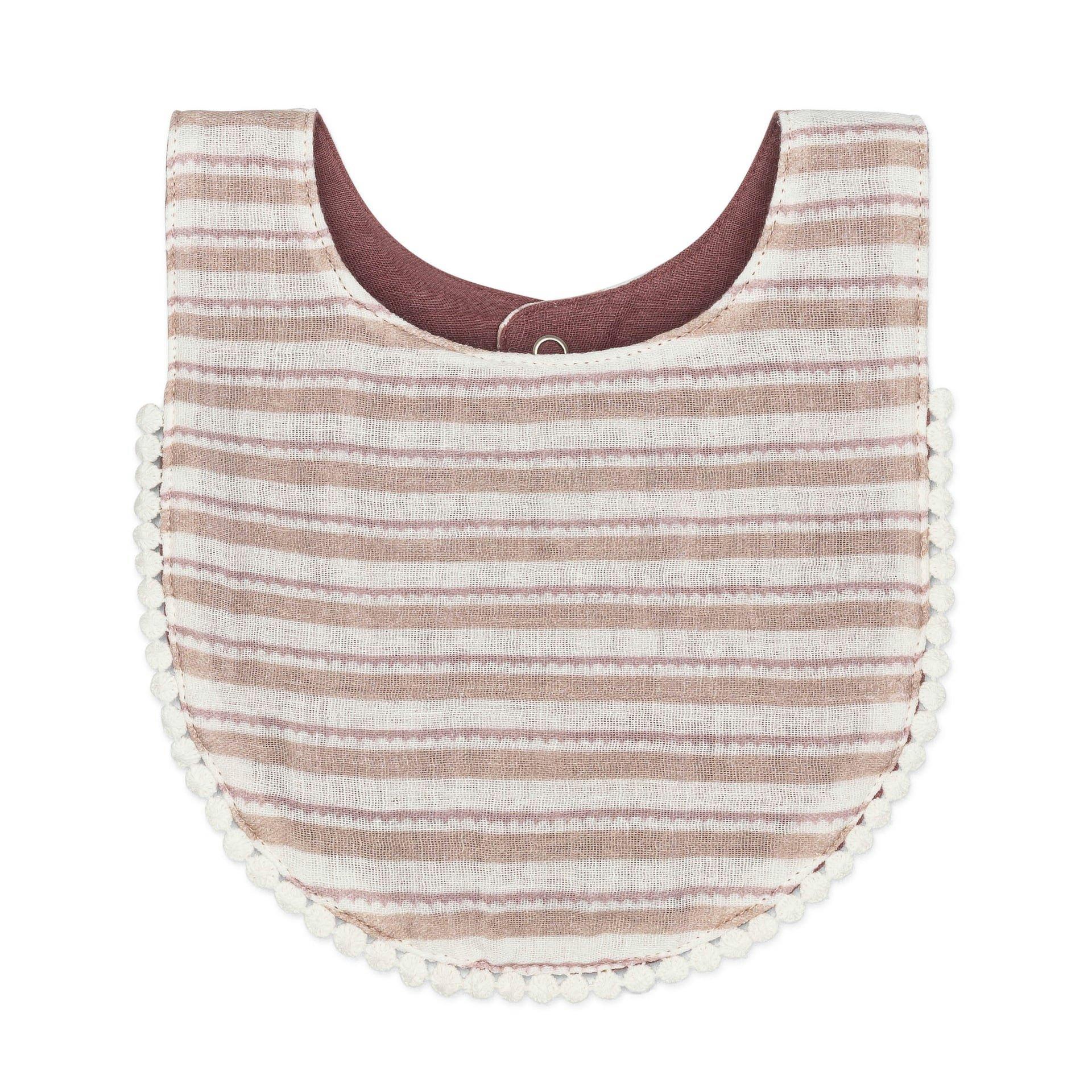 Violet Wildflower Cotton Baby Bib (3 Pack) image number 3