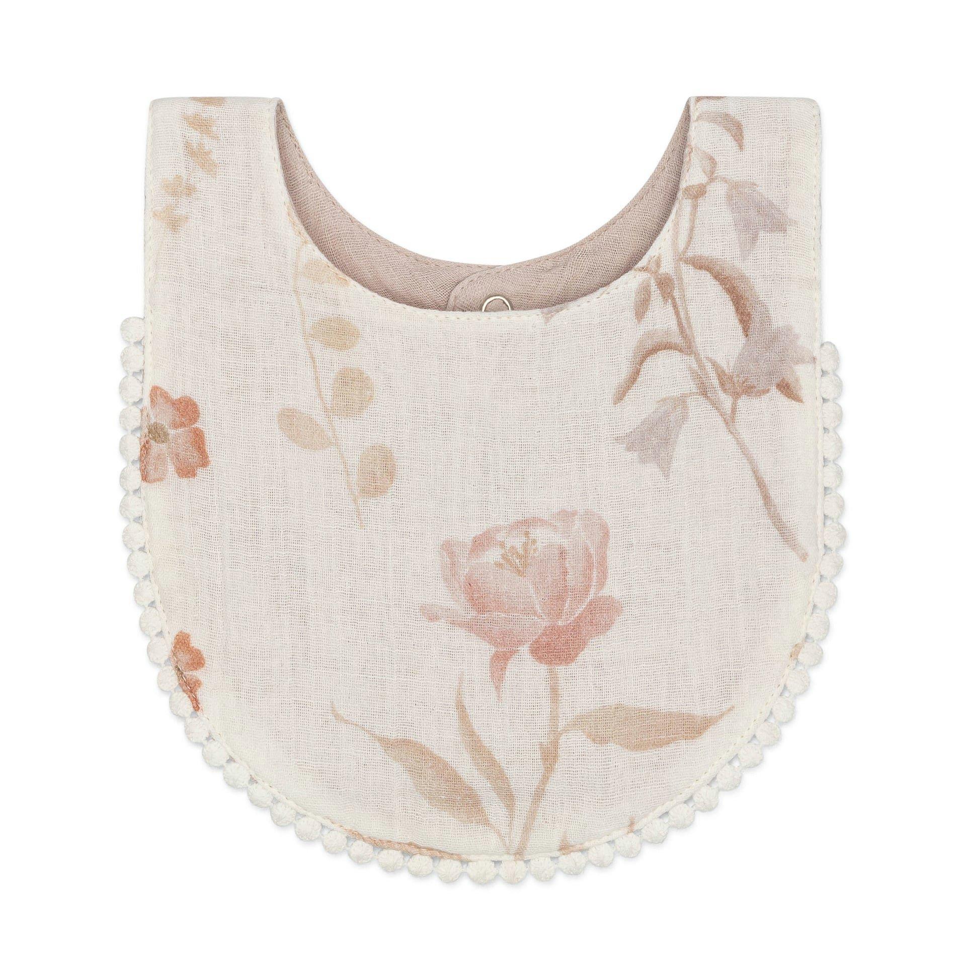 Violet Wildflower Cotton Baby Bib (3 Pack) image number 1