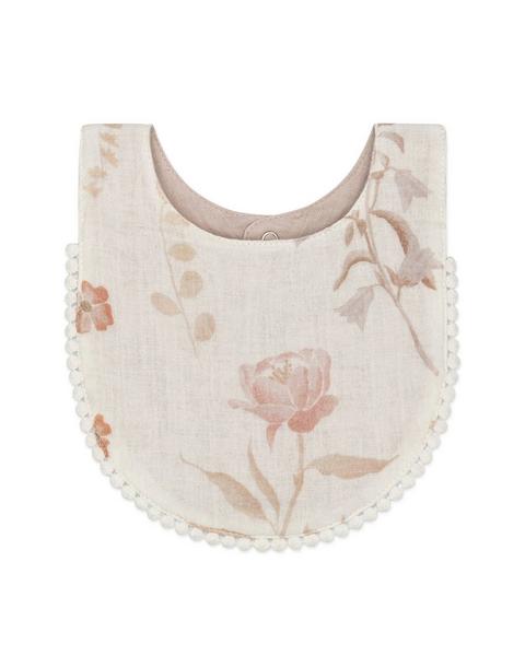 Violet Wildflower Cotton Baby Bib (3 Pack)