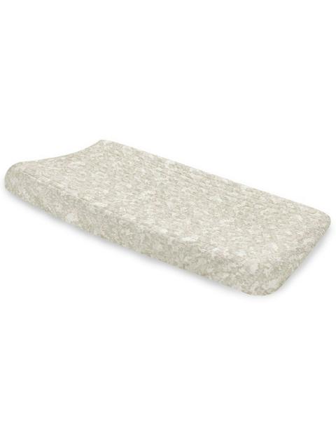 Willow Neutral Batik Cotton Quilted Change Pad Cover