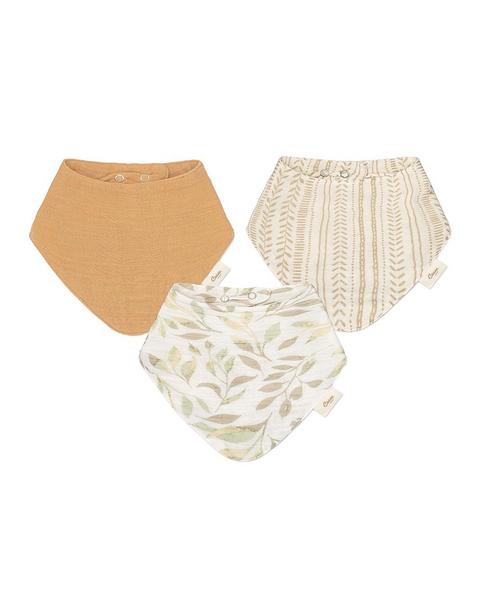 Willow Sage Cotton Bandana Baby Bib (3 Pack)